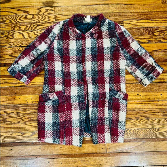 Moon Collection Textured Tweed Wool Blend Jacket - Picture 1 of 9